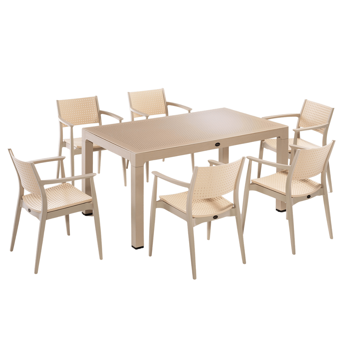 Table de jardin + 6 chaises