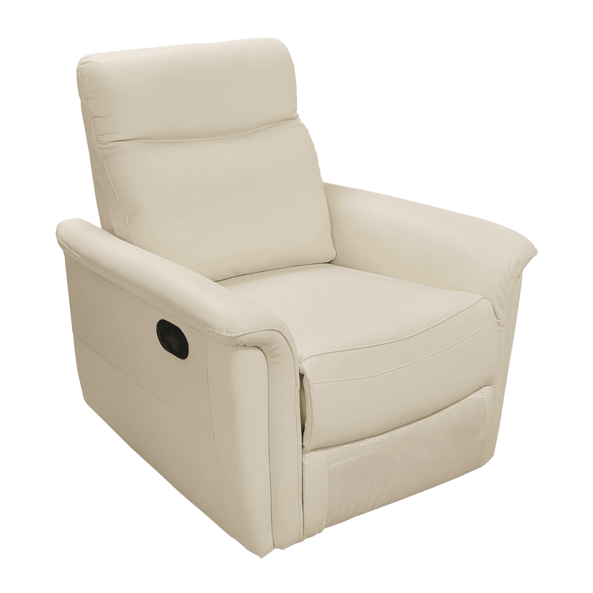 Fauteuil relax en cuir avec mécanisme manuel