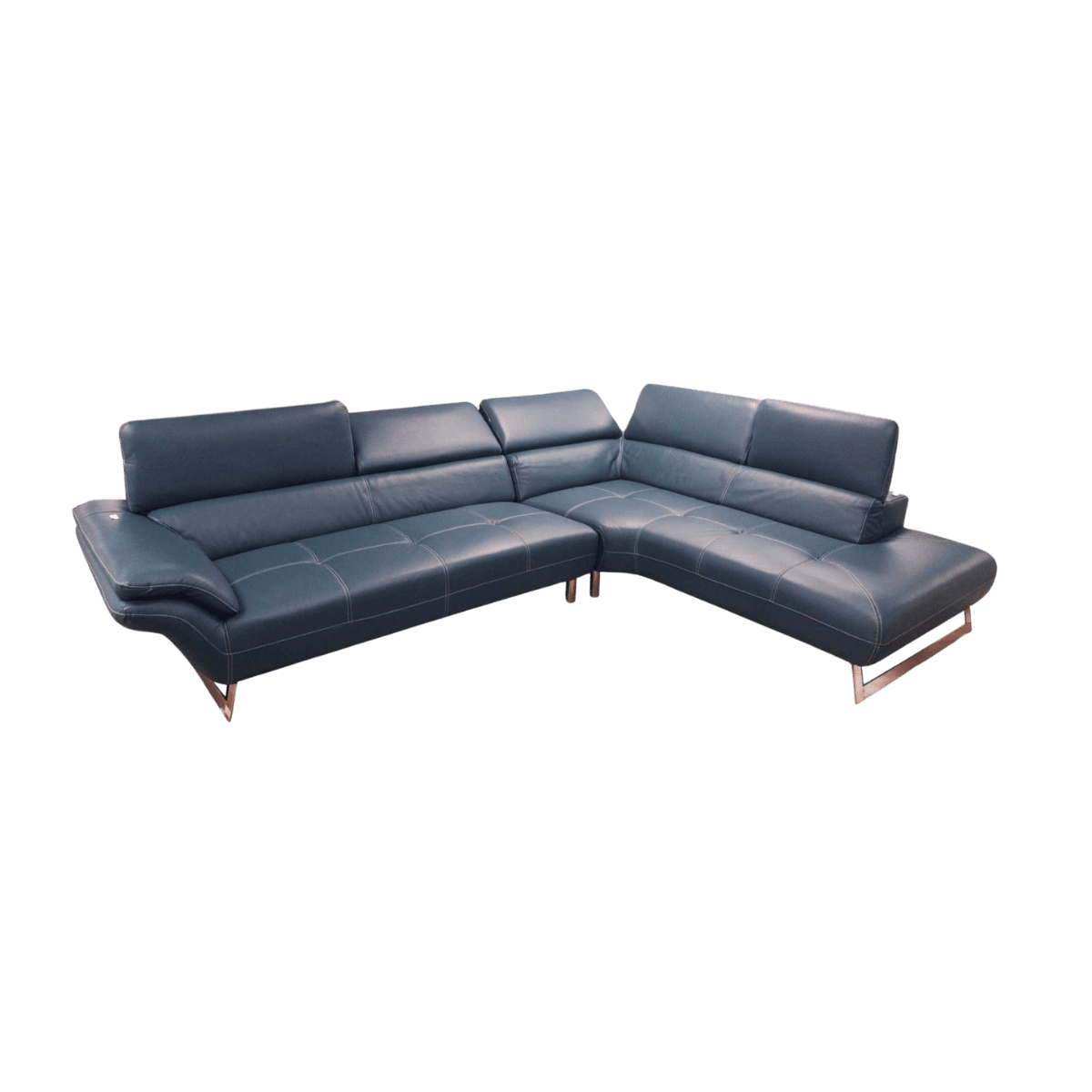 Salon d'angle en cuir