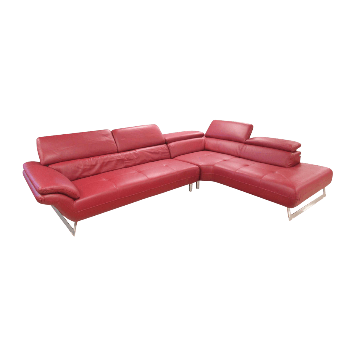 Salon d'angle en cuir
