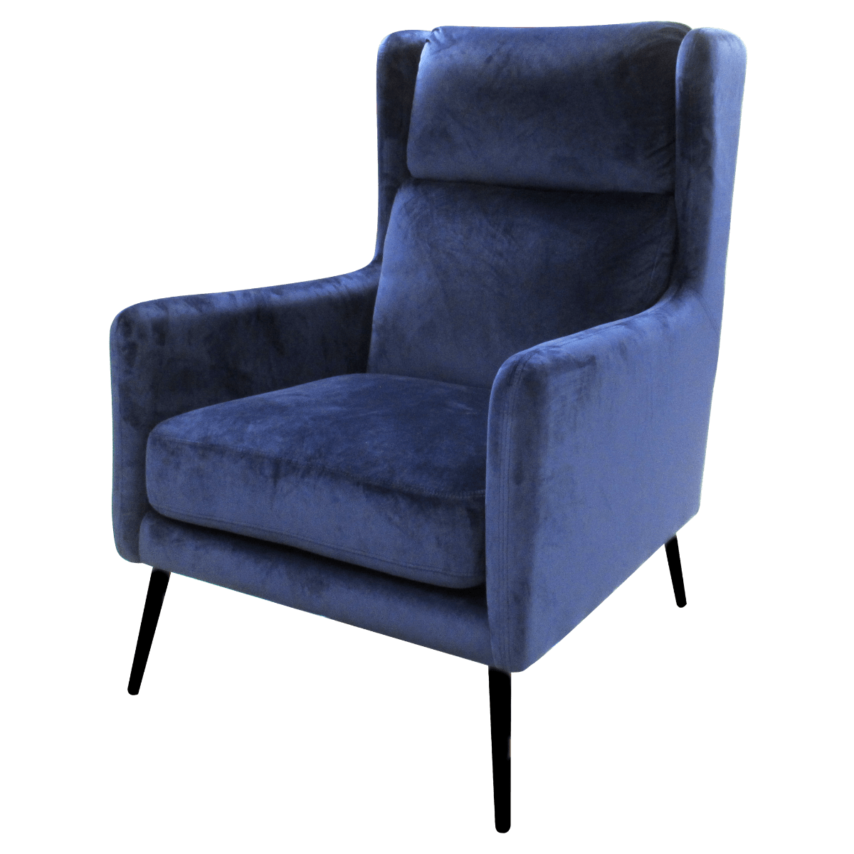 Fauteuil club en velours
