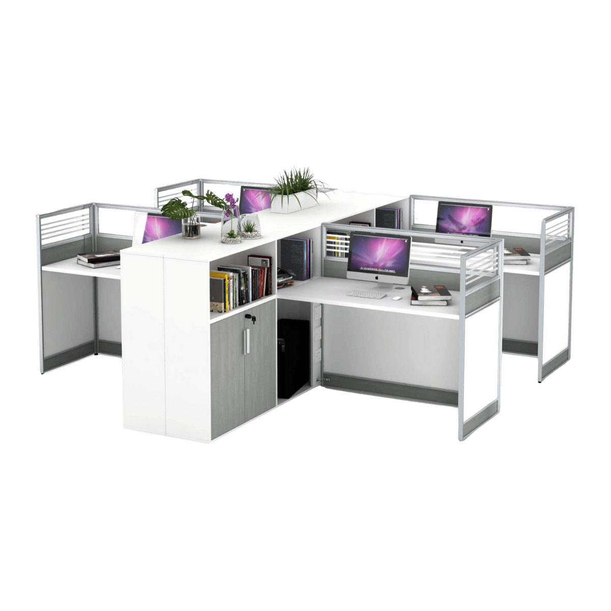 Bureau partition 4 places LANY
