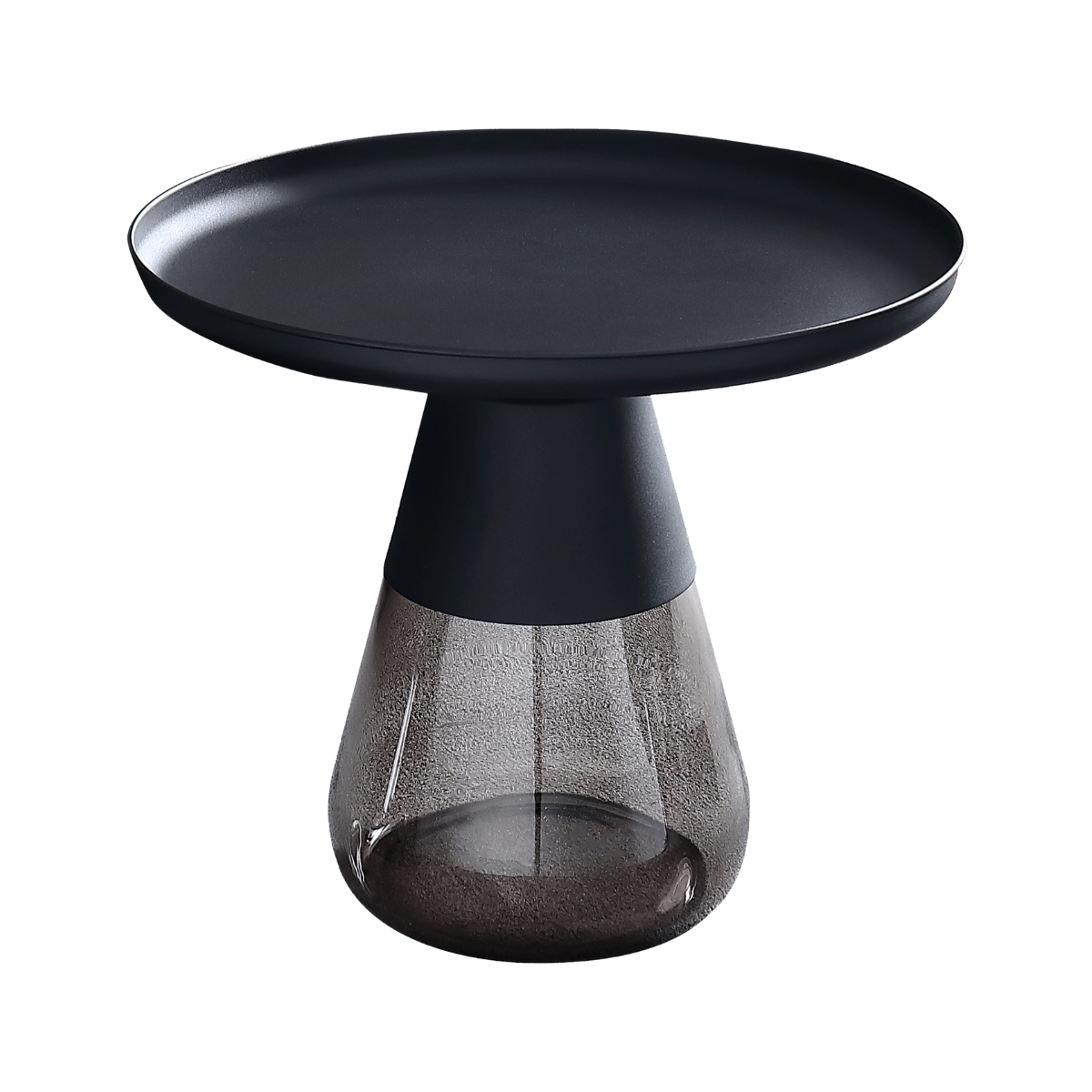 Table de coin en verre