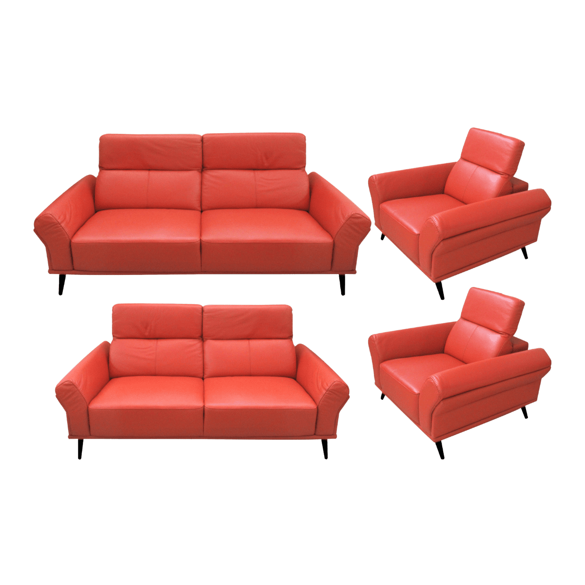 Salon 3+2+1 en cuir