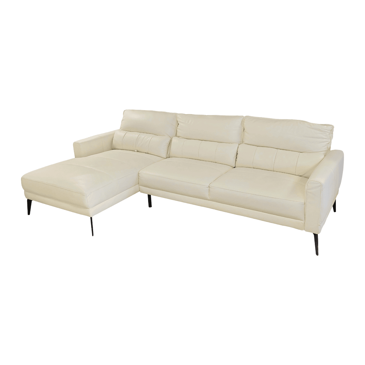 Salon d'angle en cuir