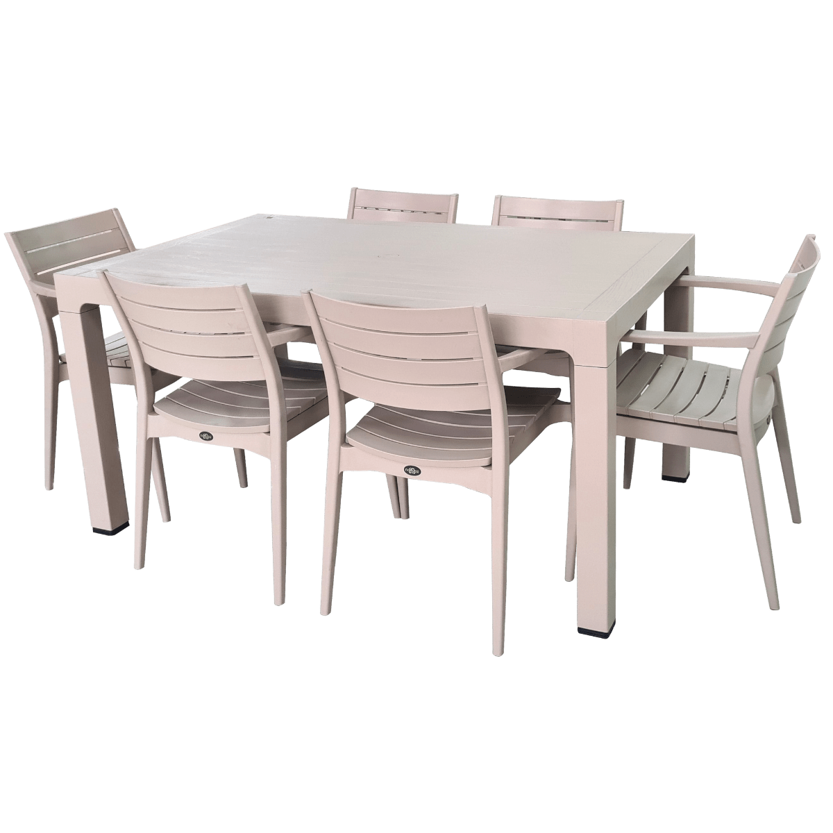 Table de jardin + 6 chaises