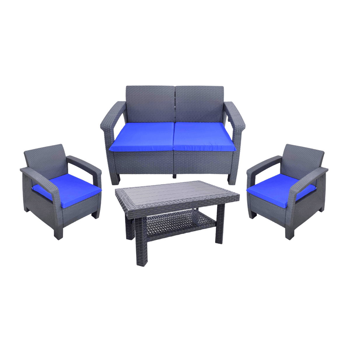 Salon de jardin 2+1+1