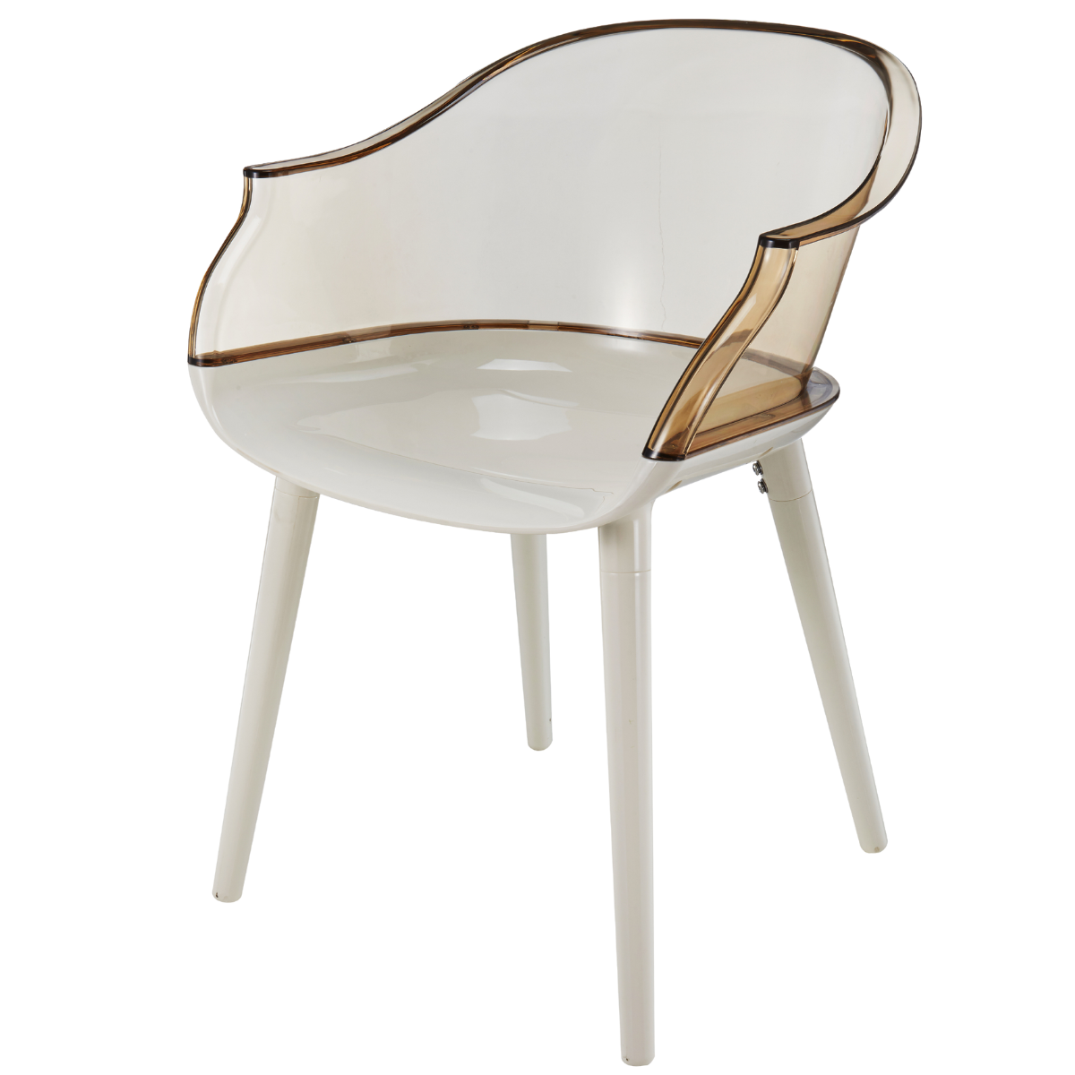 Chaise en plastique avec coussin