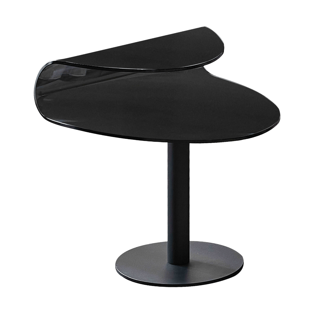 Table de coin en verre
