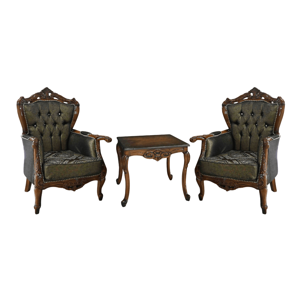 Set de 2 fauteuils baroques