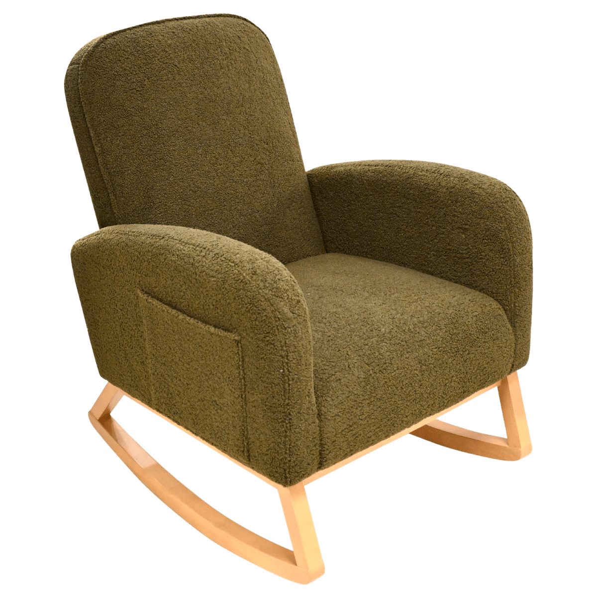 Fauteuil à bascule en tissu