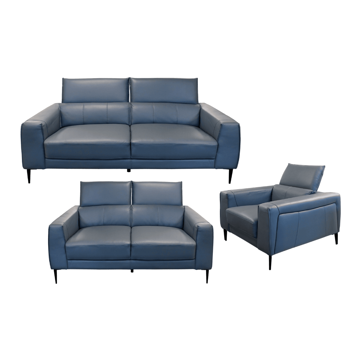 Salon 3+2+1 en cuir