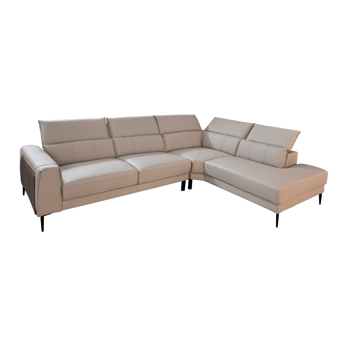 Salon d'angle en cuir