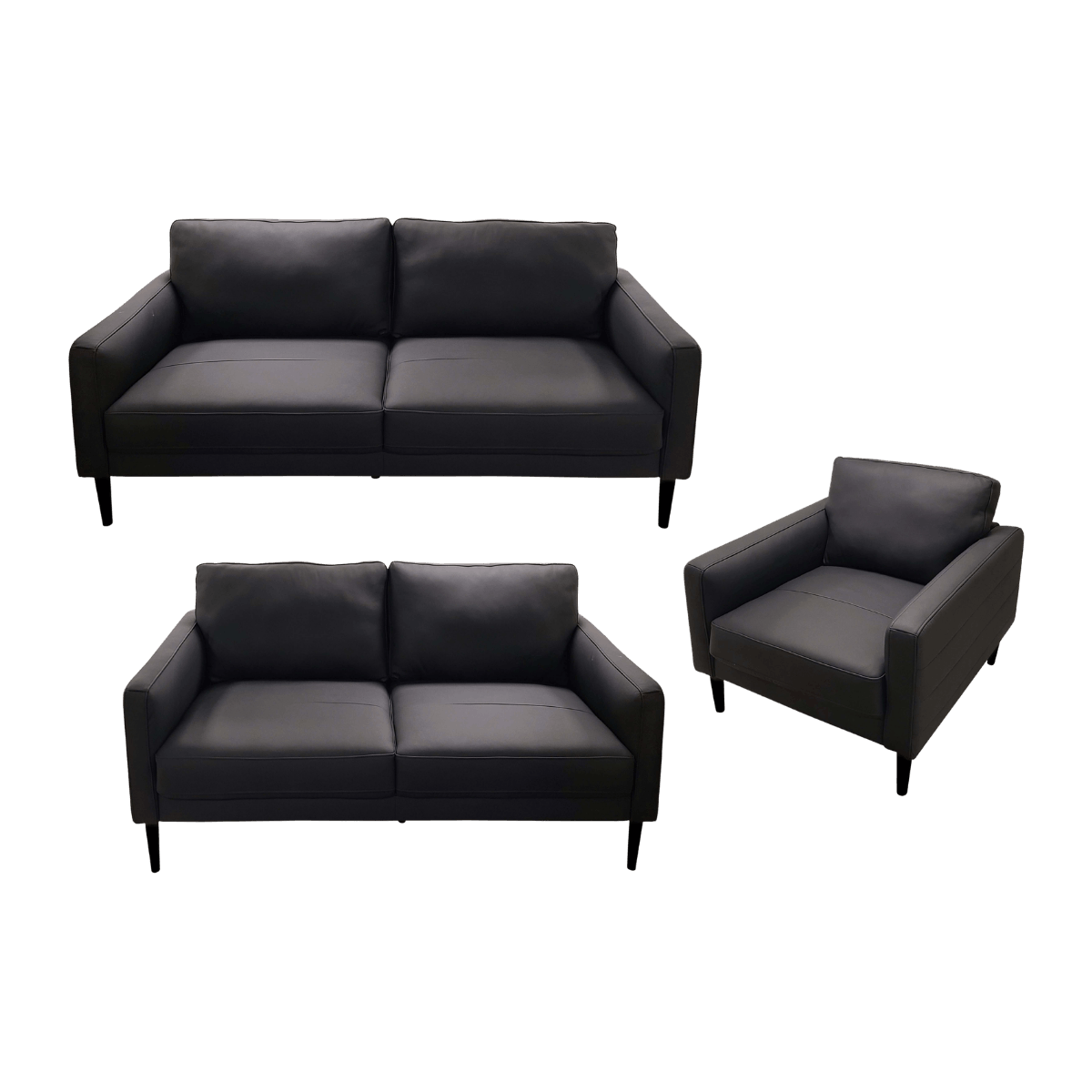 Salon 3+2+1 en cuir