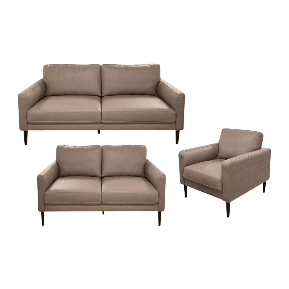 Salon 3+2+1 en cuir