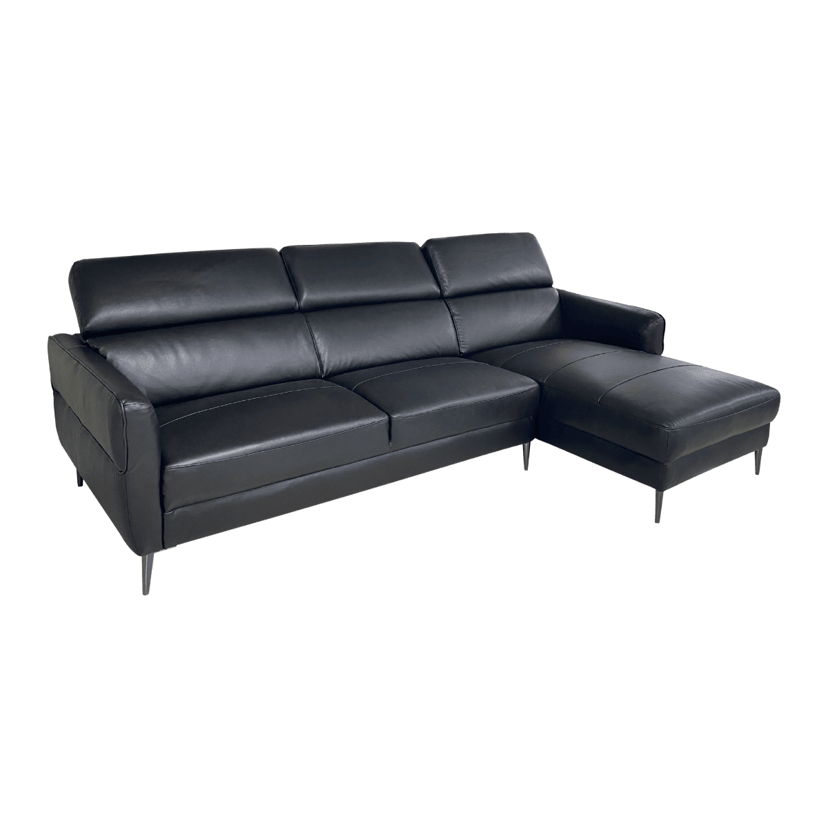 Salon d'angle en cuir