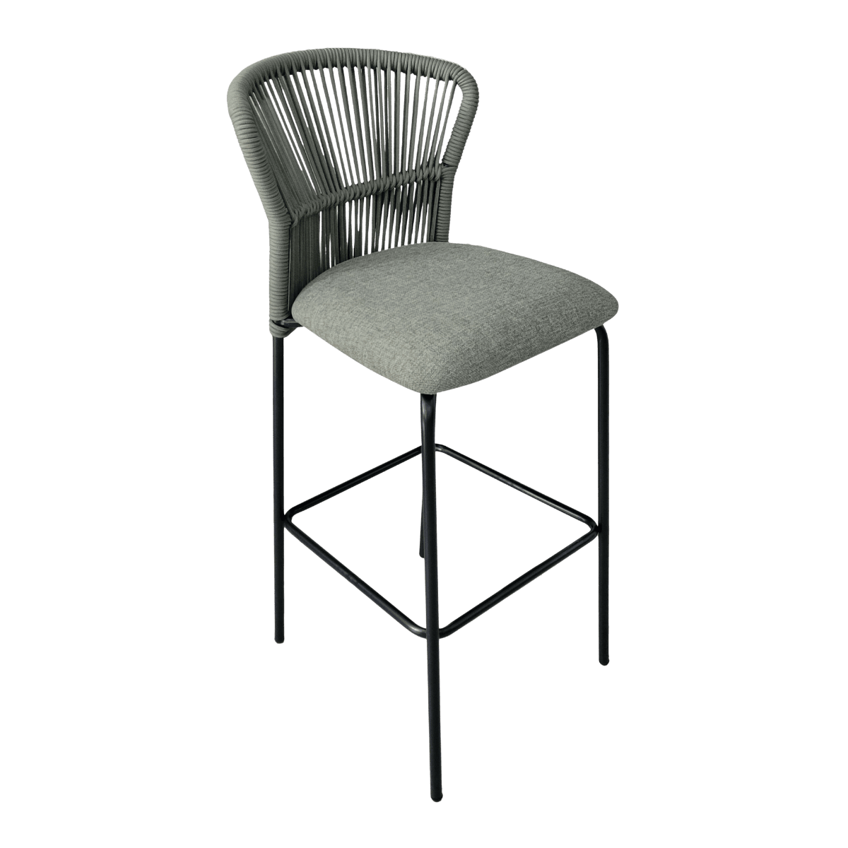 Chaise de bar en tissu