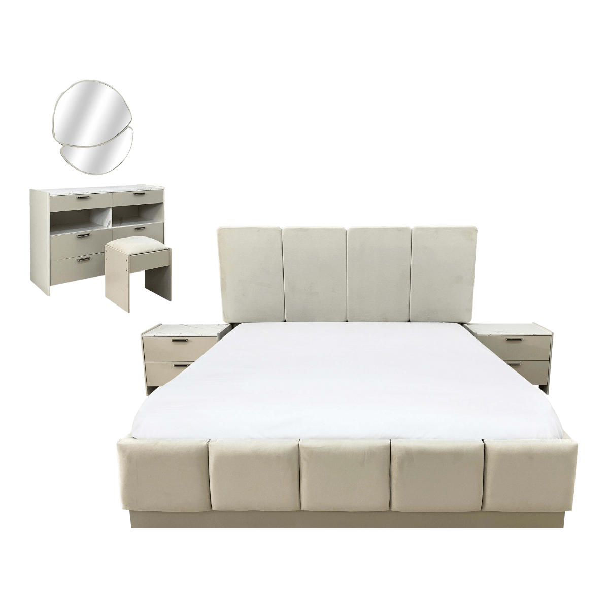 Chambre à coucher sans armoire