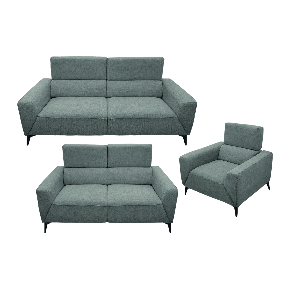 Salon 3+2+1 en tissu