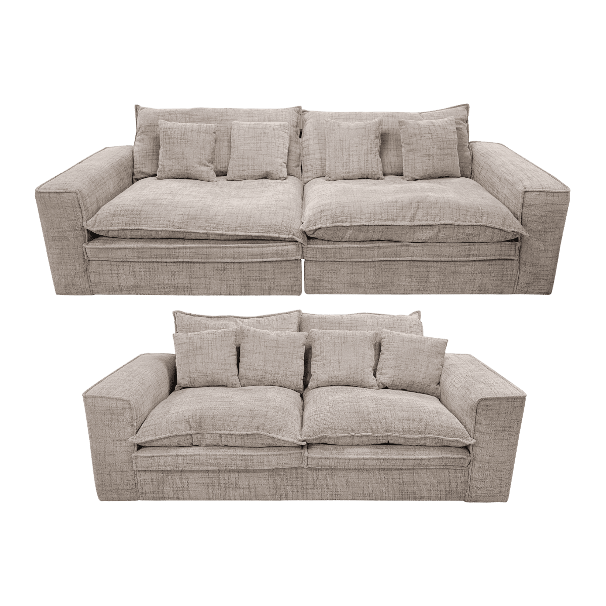Salon 3+2 en tissu