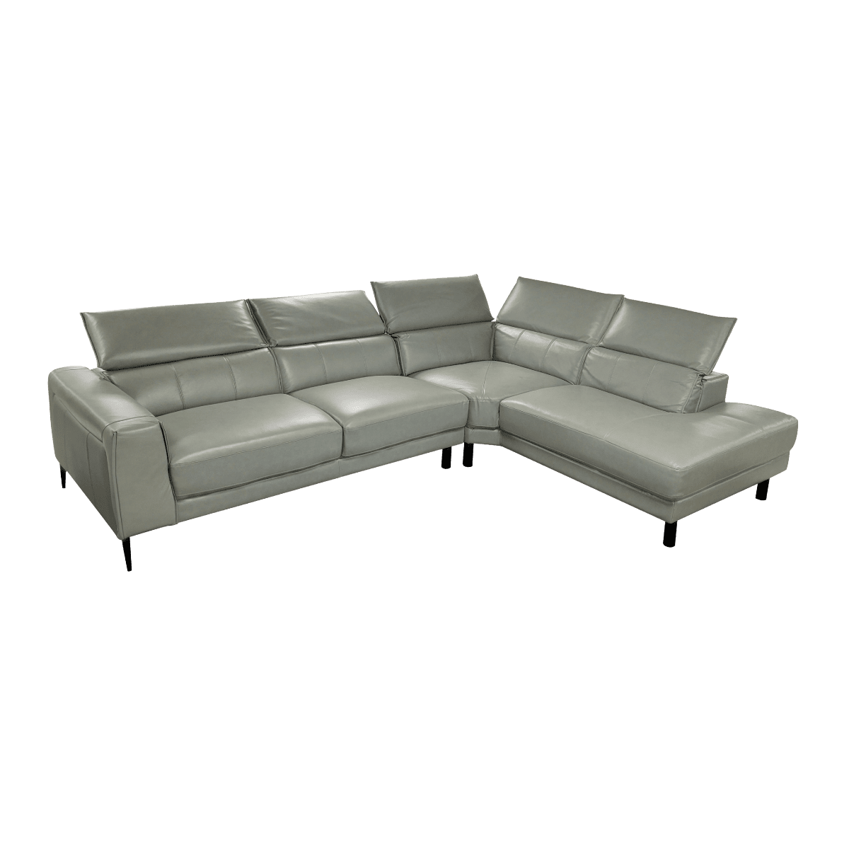 Salon d'angle en cuir