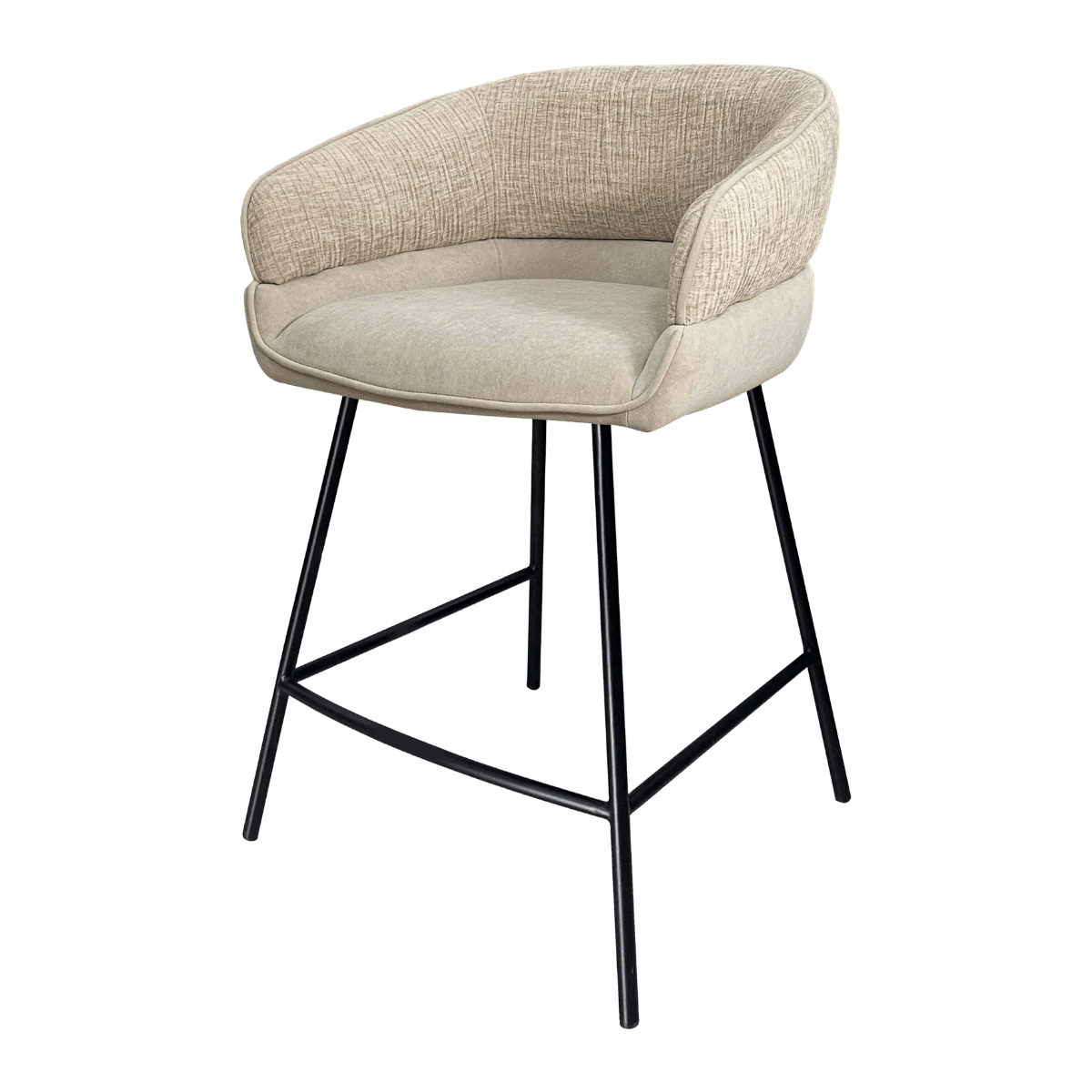 Chaise de bar en tissu
