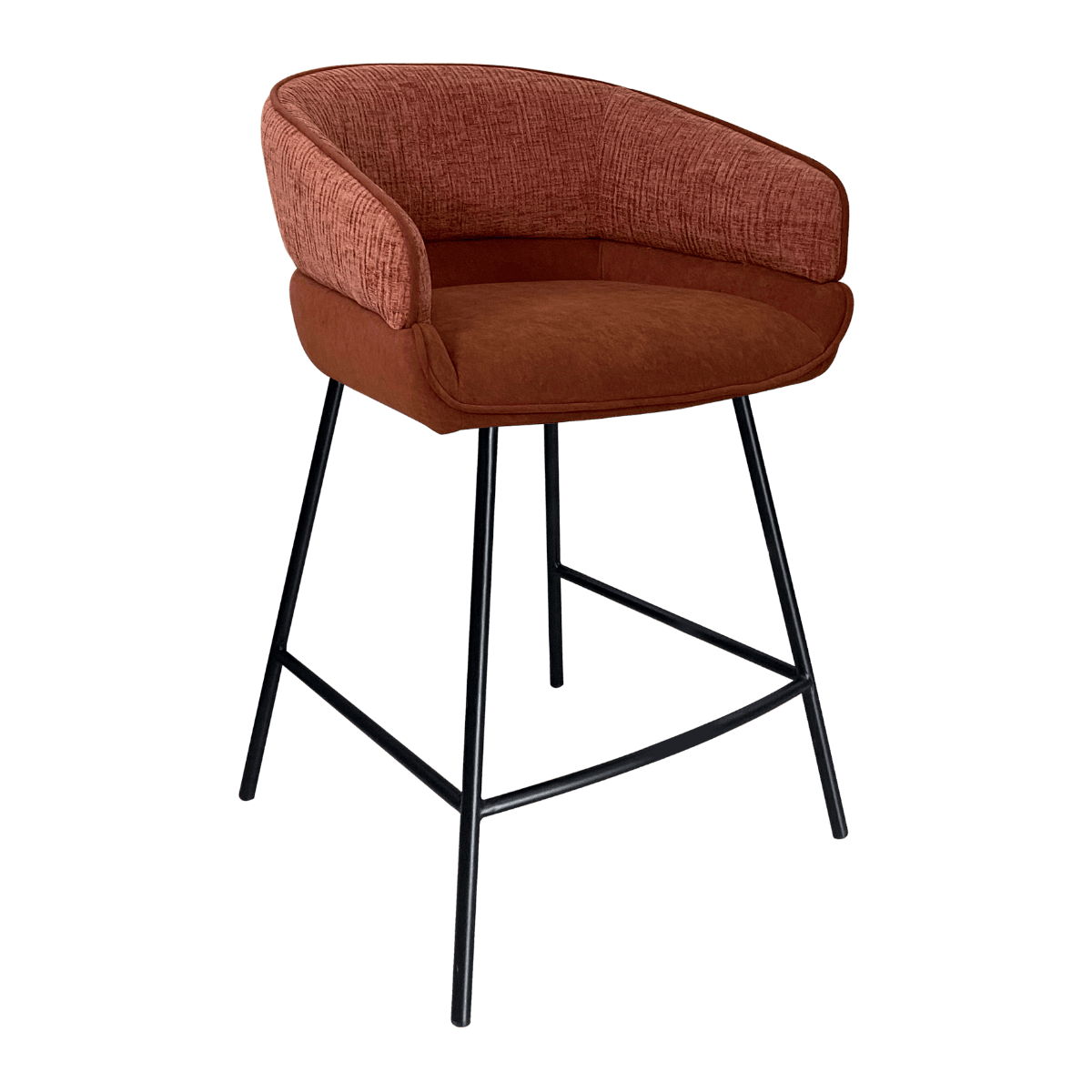 Chaise de bar en tissu