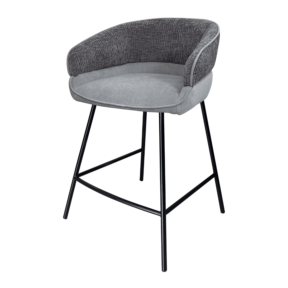 Chaise de bar en tissu