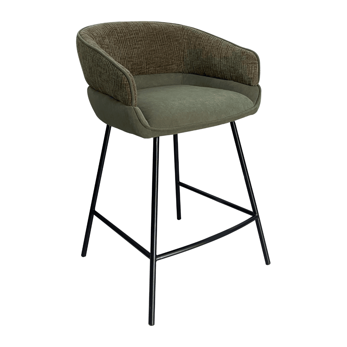 Chaise de bar en tissu