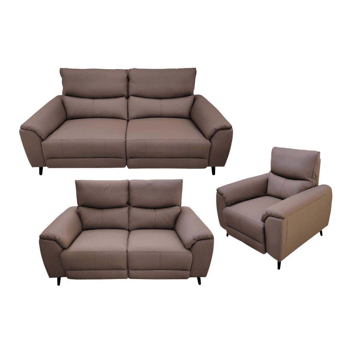 Salon 3+2+1 en cuir