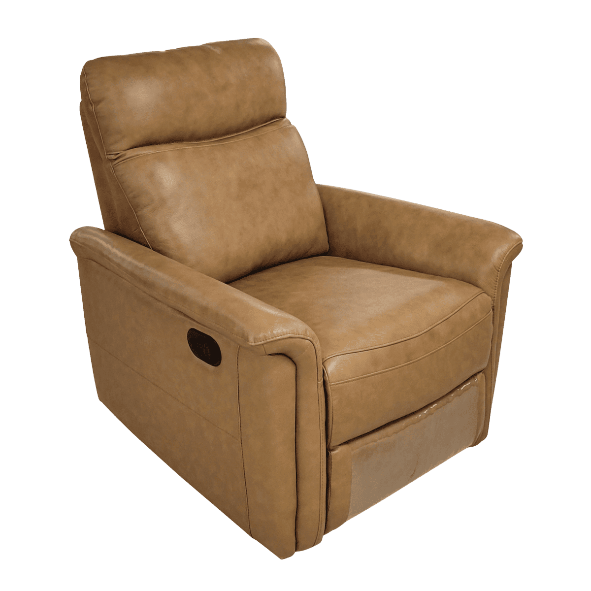 Fauteuil relax en cuir avec mécanisme manuel
