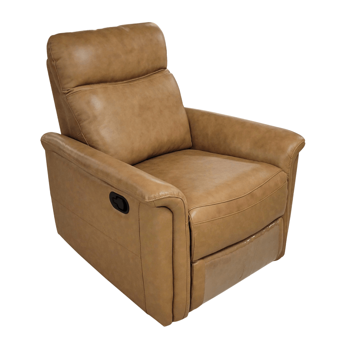 Fauteuil relax en cuir avec mécanisme manuel