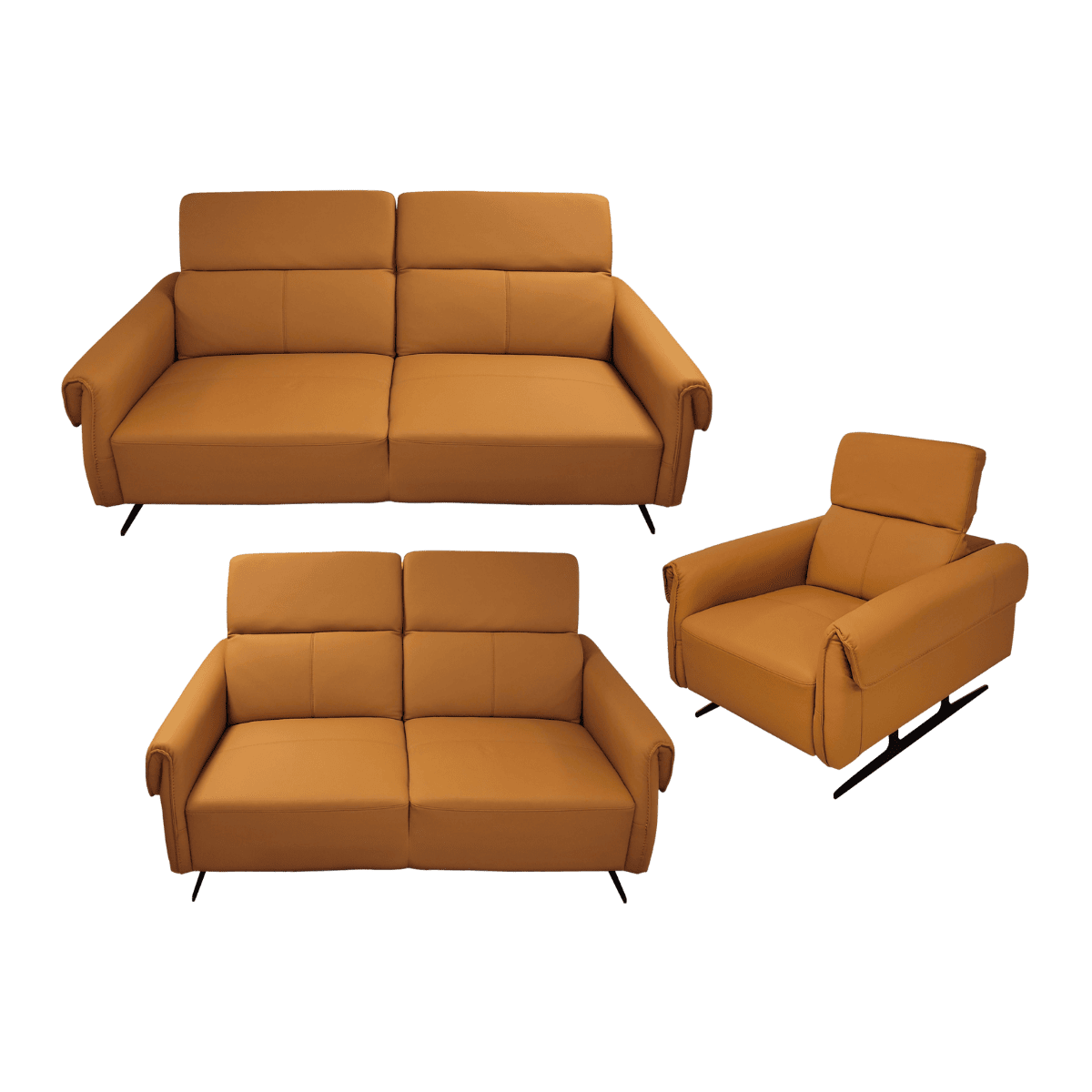 Salon 3+2+1 en cuir