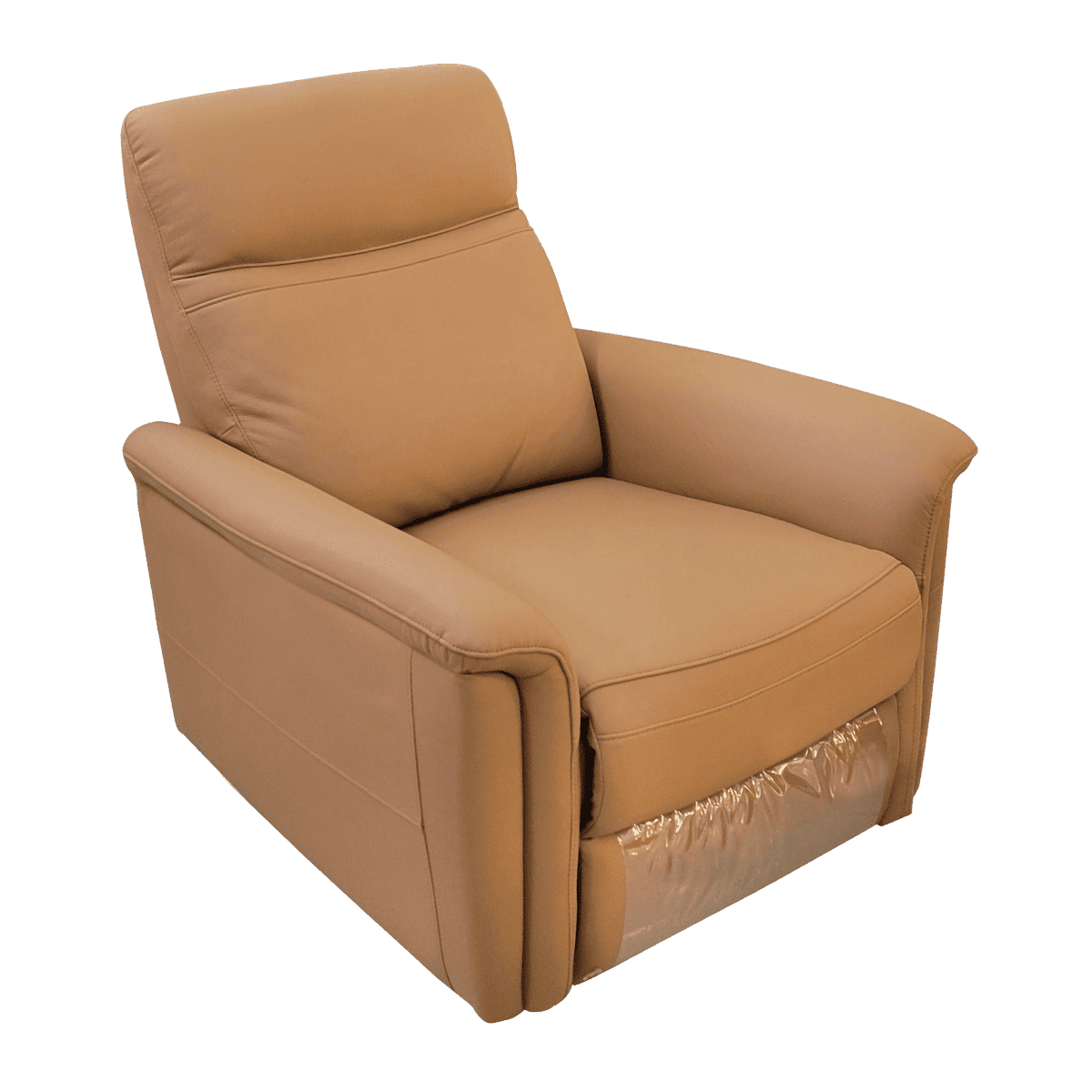Fauteuil relax en cuir avec mécanisme manuel