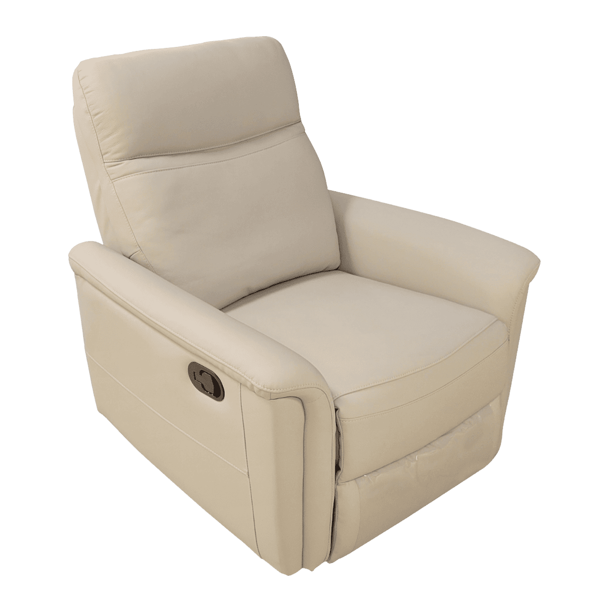 Fauteuil relax en cuir avec mécanisme manuel