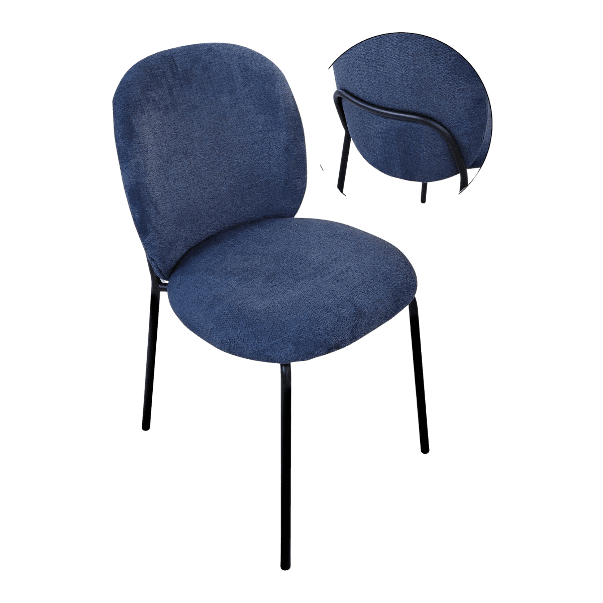 Chaise pour table à manger en tissu