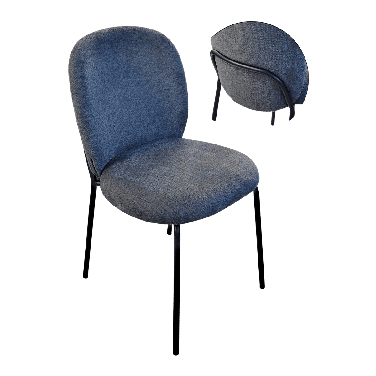Chaise pour table à manger en tissu