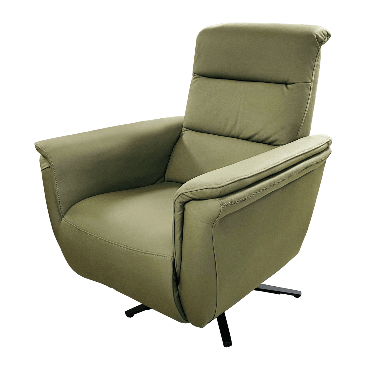 Fauteuil relax en cuir avec mécanisme électrique
