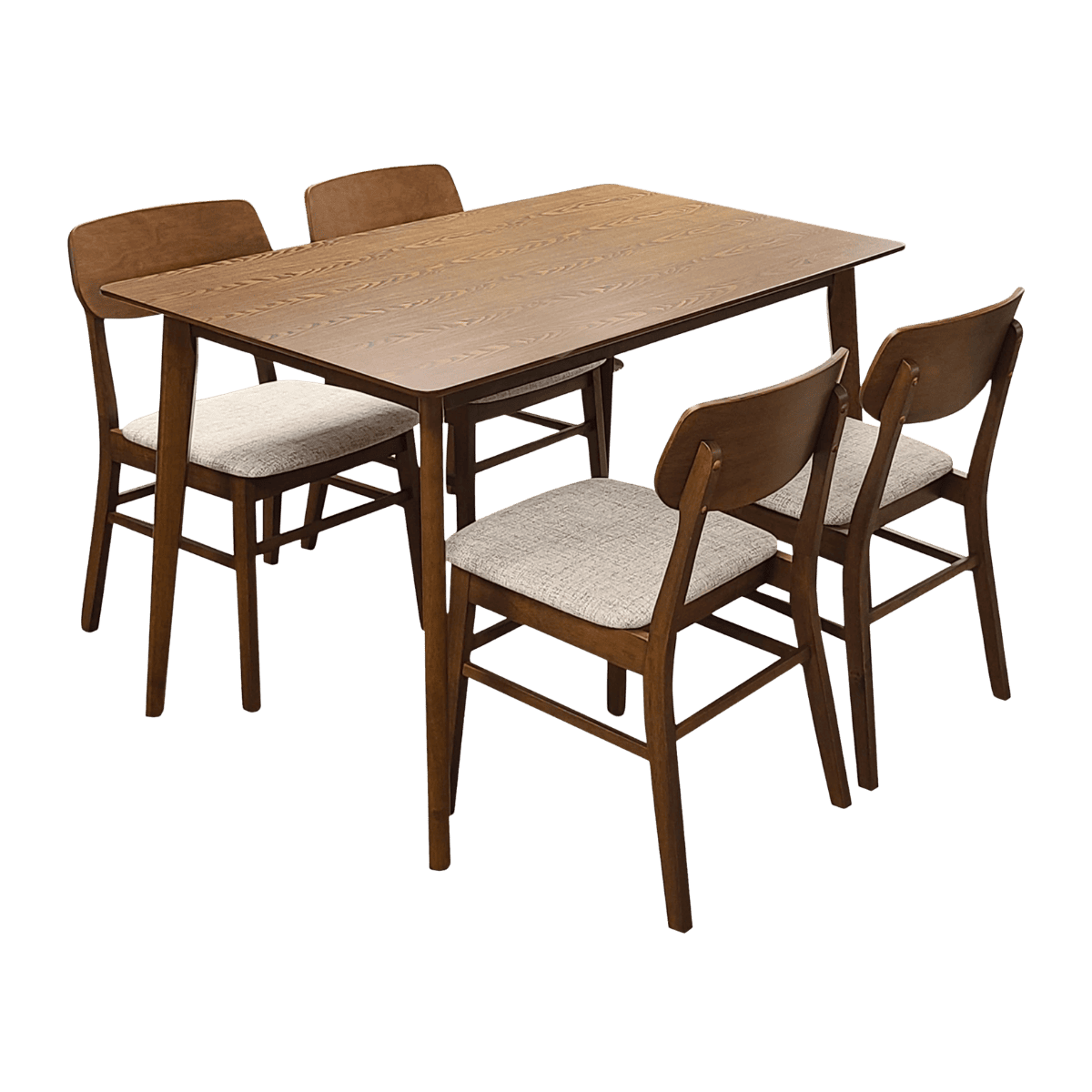 Table à manger en bois + 4 chaises