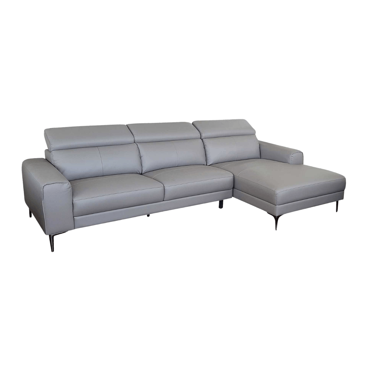 Salon d'angle en cuir