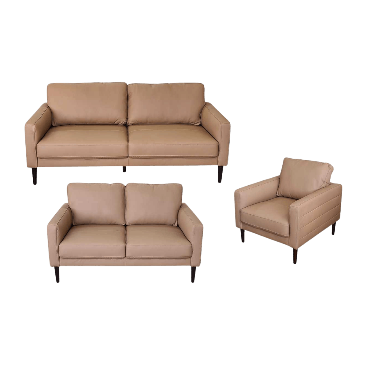 Salon 3+2+1 en cuir