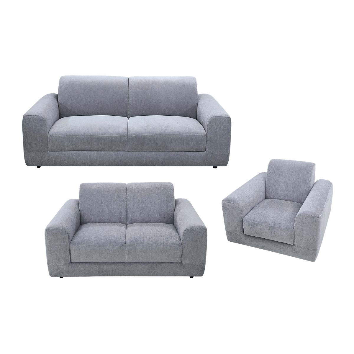 Salon 3+2+1 en tissu