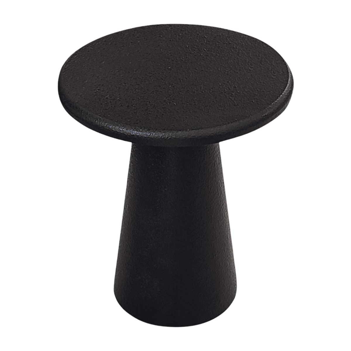 Table de coin ronde BLACK