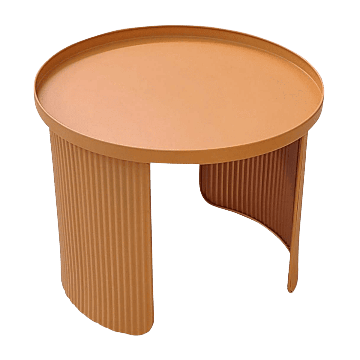 Table de coin en métal ORANGE