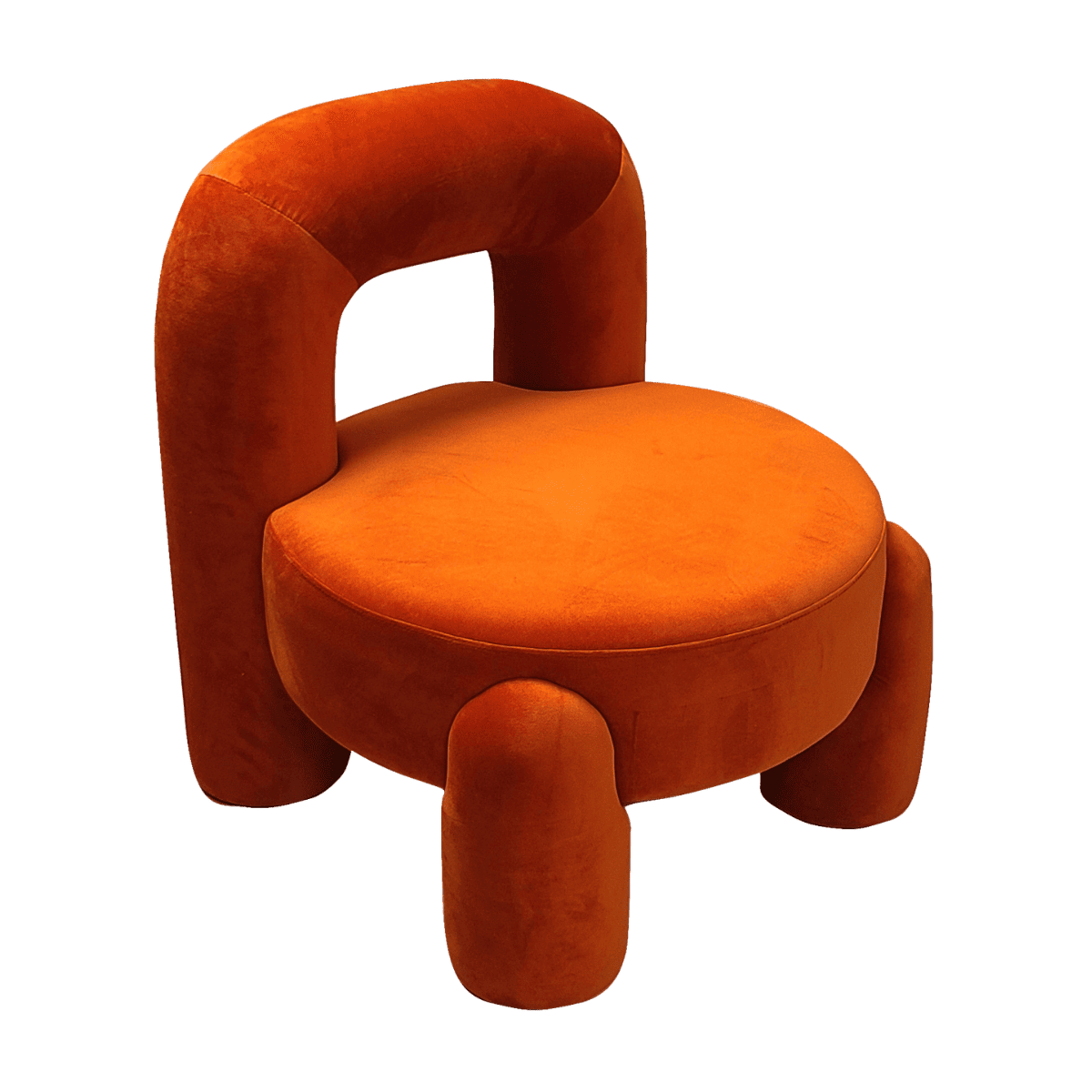 Fauteuil club en velours