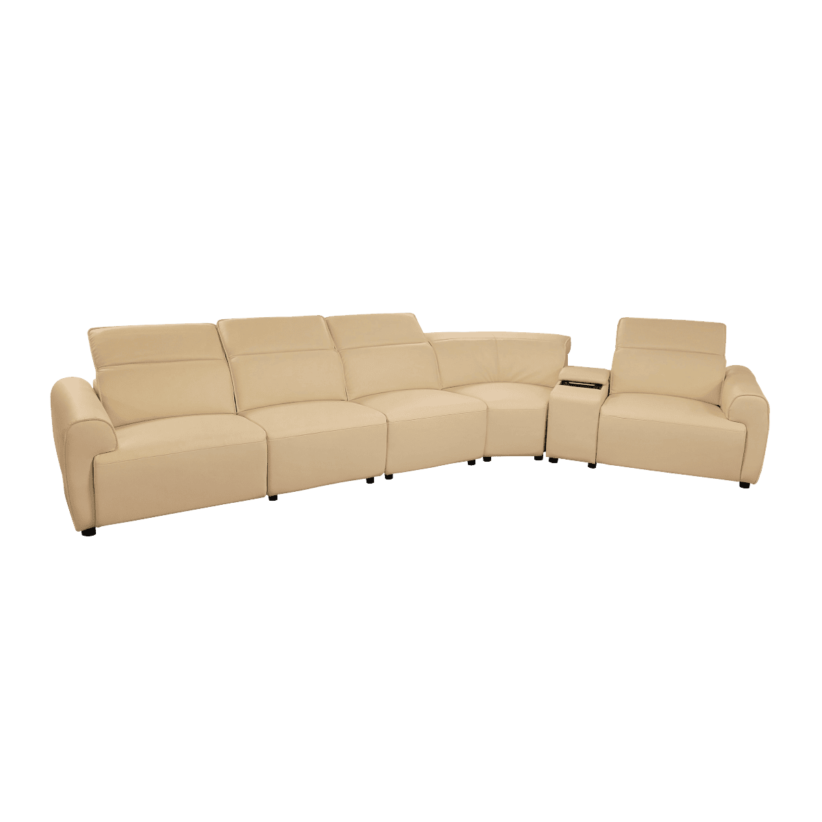 Salon d'angle en cuir