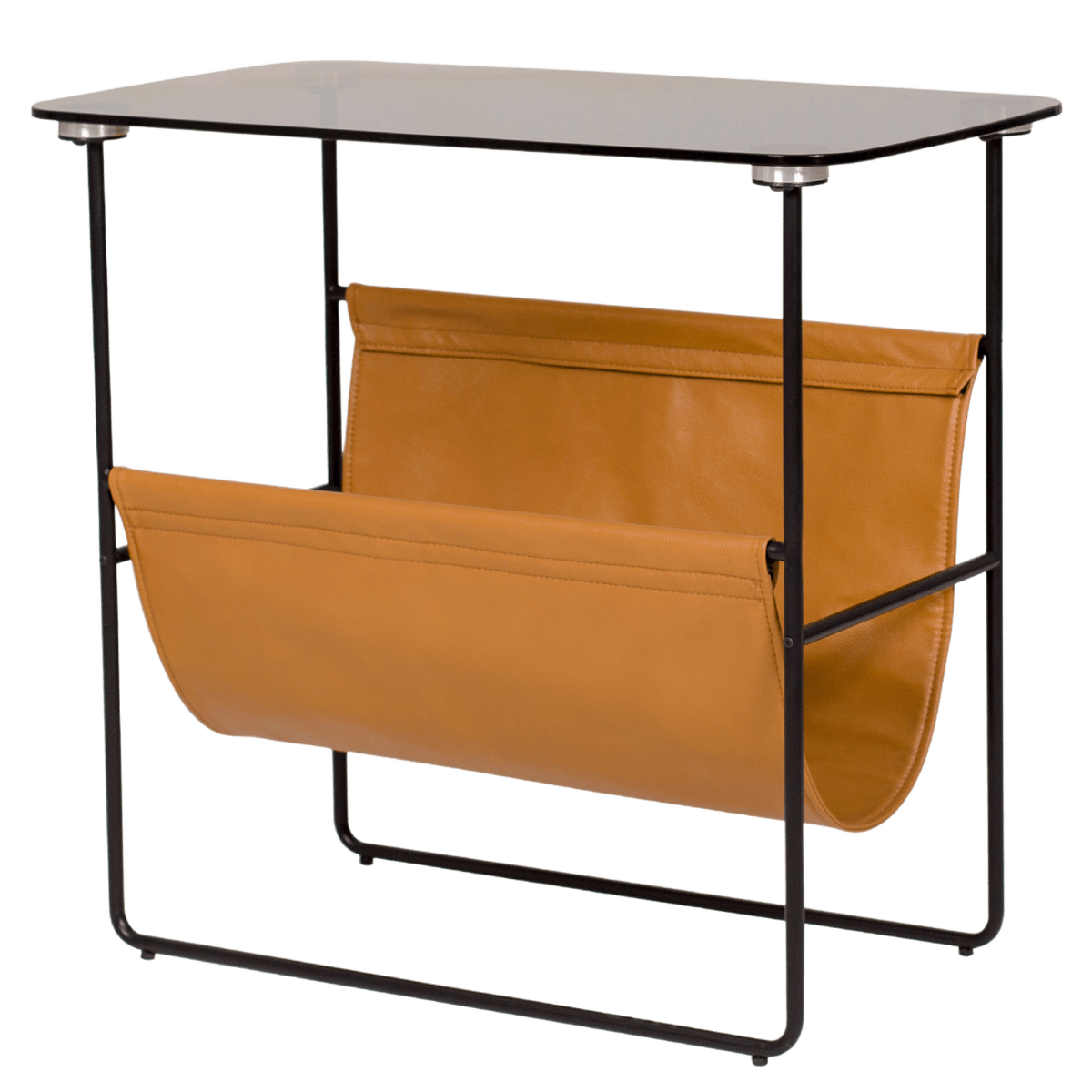 Table de coin en verre