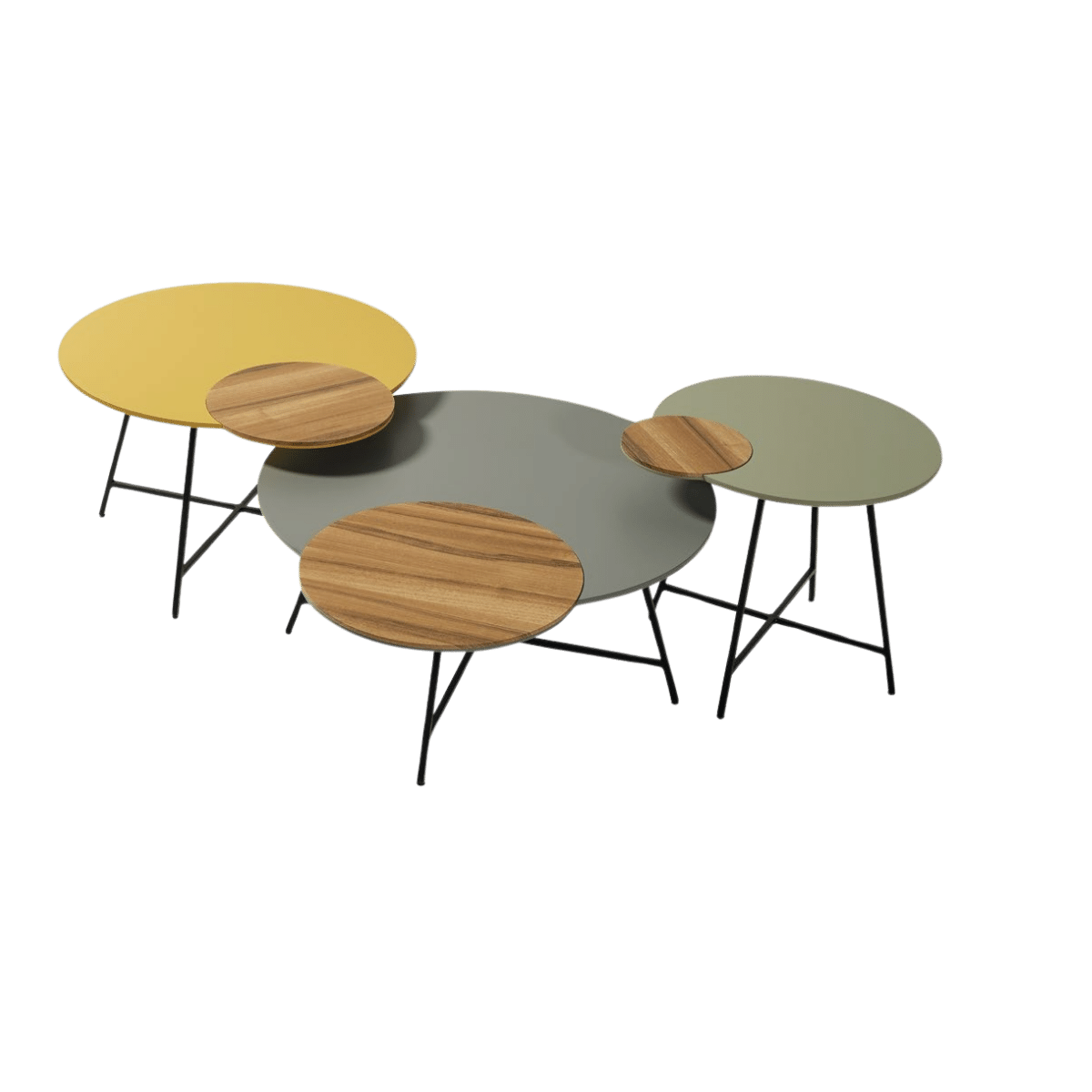 Set de 3 tables basses