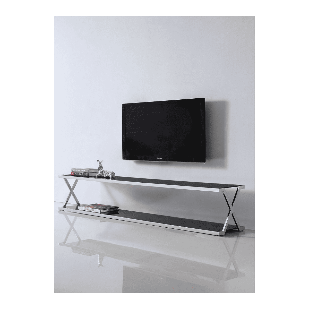 Meuble TV en verre