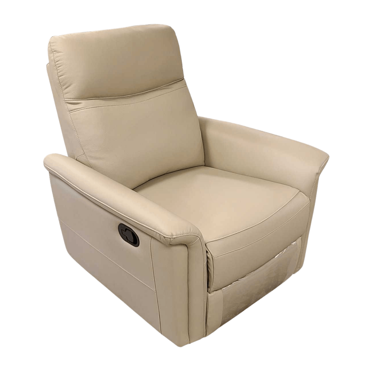 Fauteuil relax en cuir avec mécanisme manuel